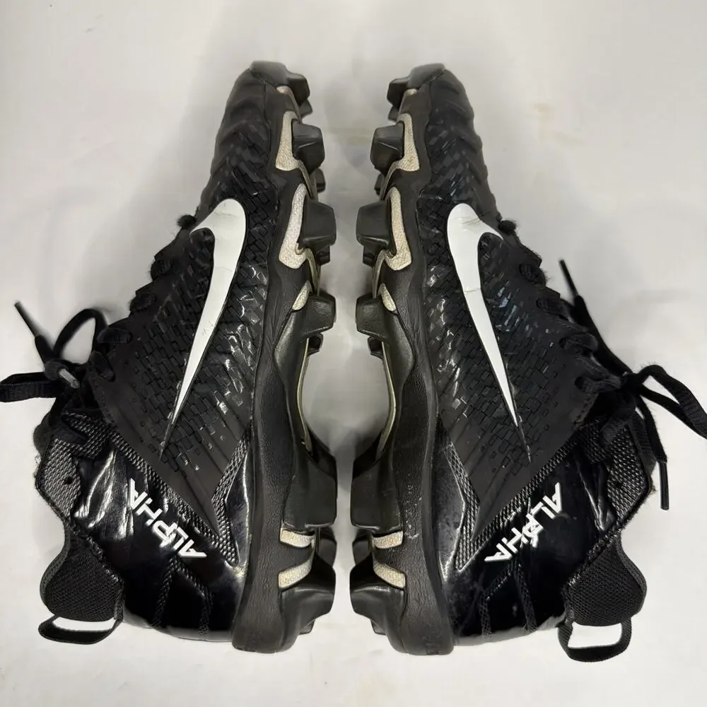 Nike Alpha Fastflex Football Cleats Black Youth size 5Y